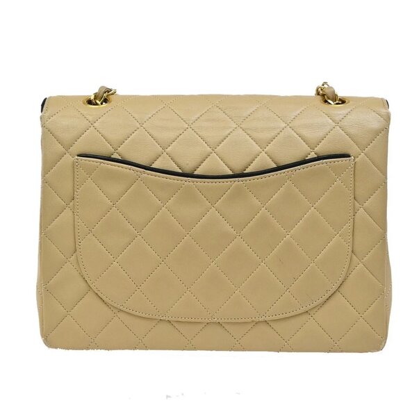 CHANEL CC Logo Matelasse Chain Shoulder Bag Leather Beige GHW Vintage - Picture 3 of 16